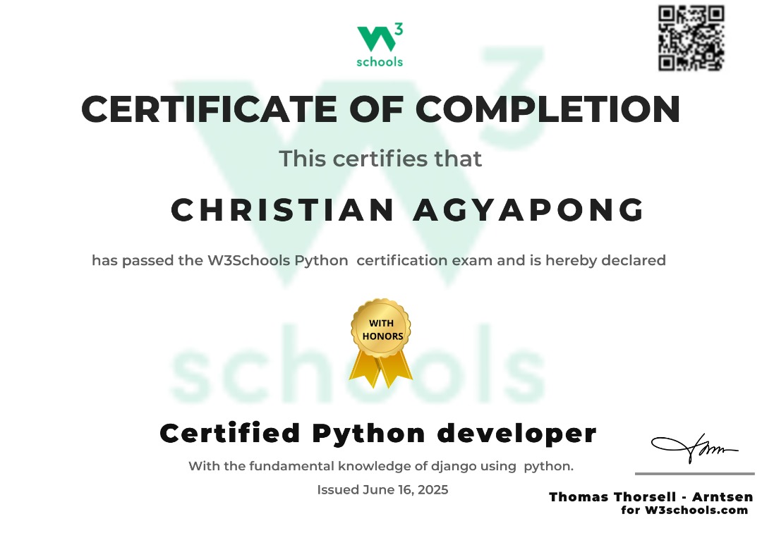Python Certificate